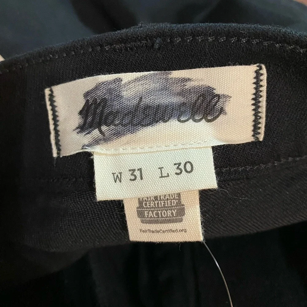 Madewell NWT Men's Athletic Slim Jeans Cool max Denim Black 31x30 - Picture 9 of 11
